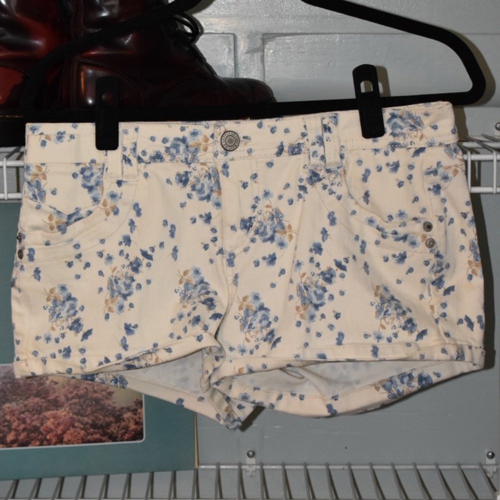 Mossimo Supply Co. floral print jean shorts